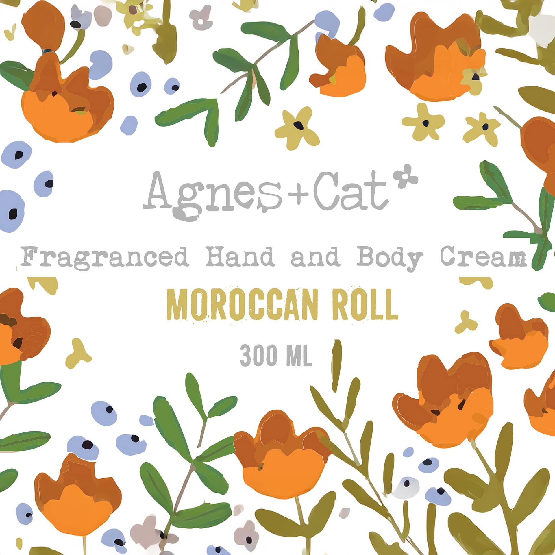 Agnes + Cat Hand & Body Cream - Moroccan Roll 4 Agnes + Cat Hand & Body Cream in Moroccan Roll with a warm, spiced fragrance.