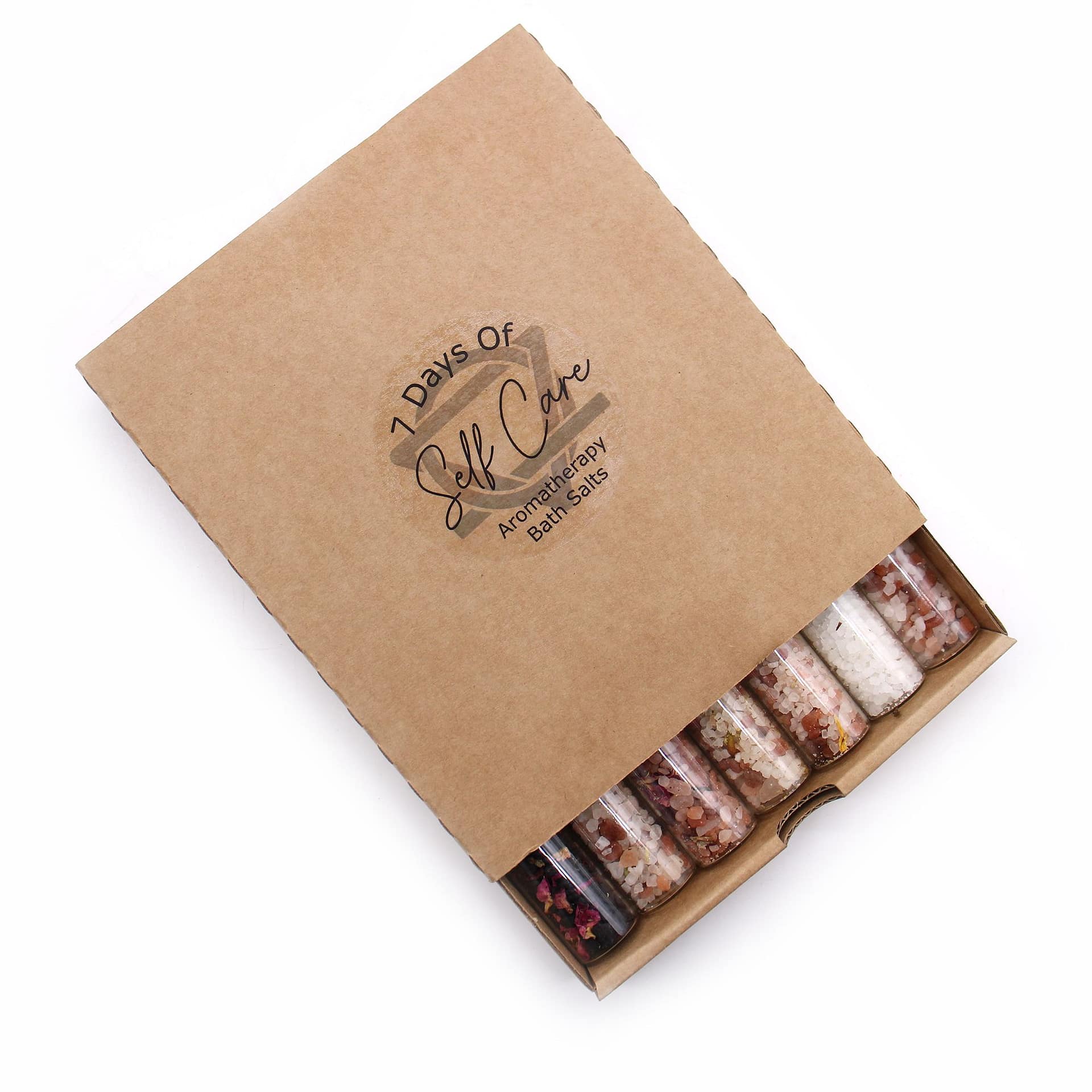 Bath Salts in Vials - Gift Pack of 7 5 Gift pack of seven vials of bath salts for a luxurious bathing experience.