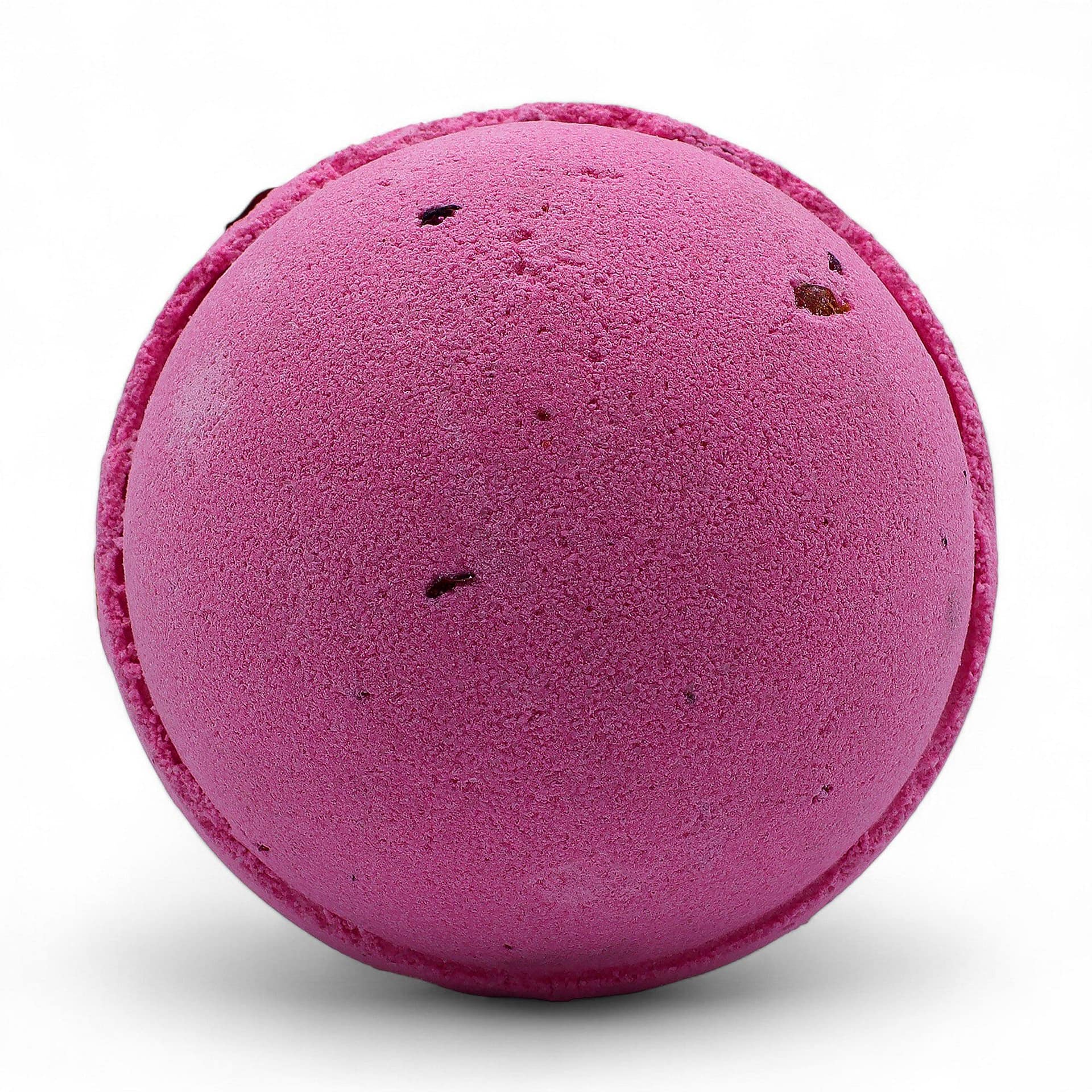 Set of 3 Rose & Petals Bath Bombs 1 Set of three rose and petals bath bombs in rich rose-pink tones.