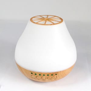 Bluetooth speaker atomiser with colour change LED and timer function.