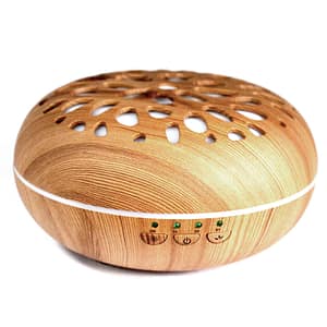 Oslo Atomiser in pebble design with colour-changing LED lights and USB power.