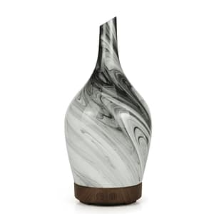 Stylish grey glass aroma atomiser with USB connection for home fragrance.