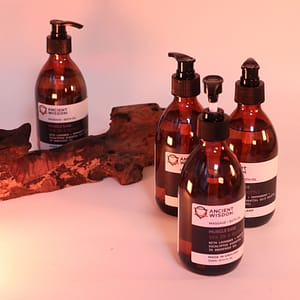 Aromatherapy massage and bath oil in a sleek bottle, perfect for self-care routines.