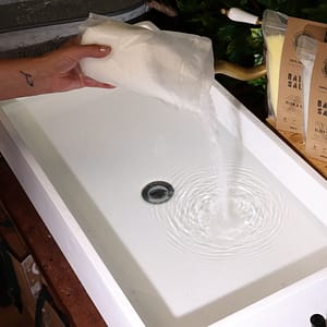 Pure magnesium Epsom bath salt blend for relaxation and self-care.