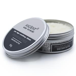 Soul Inspirations | Inspired Gifts for Soulful Living 8 Aromatherapy Shea Body Butter with Frankincense in a stylish jar.