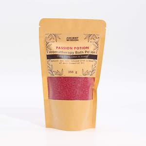 Aromatherapy Bath Potion in Kraft Bag with Ylang Ylang, Lemon, and Orange